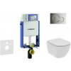 Geberit Kombifix - Set predstenovej inštalácie, klozetu a dosky Ideal Standard Tesi, tlačidla Sigma01, Rimless, SoftClose, lesklý chróm 110.302.00.5 NE2