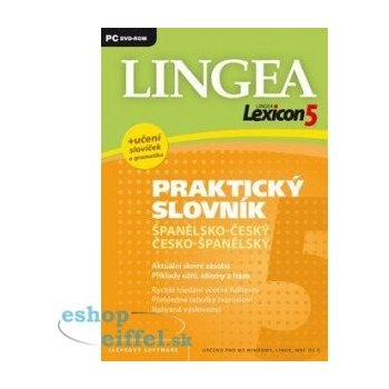 Lingea Lexicon 5 Praktický slovník španělsko-český, česko-španělský