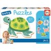 EDUCA Baby puzzle Vodní zvířata 5v1 (3-5 dílků)