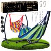 HAMAK SO STOJANOM ZÁHRADNÝ DVOJOSOBNÝ STOJAN BRAZÍLSKE KRESLO HOJDACIA SIEŤ