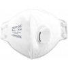. Respirátor, skladací, FFP3, s ventilom, 20 ks, biela