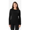 SIMOND Dámske tričko 100 % merino dlhý rukáv čierne S