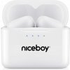 Niceboy HIVE Podsie 4 biela / Bezdrôtové slúchadlá s mikrofónom / TWS / Bluetooth 5.4 / IP54 / nabíjacie puzdro (hive-podsie-4-white)