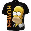 Tričko The Simpsons - Homer Portrait Čierna XXL