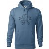 Kameň nožnice papier Spock - Mikina pánska Cape s kapucňou - 2XL ( Denim )