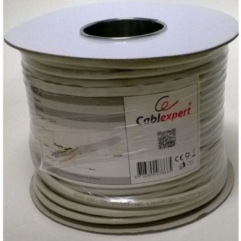 Gembird FPC-6004-SOL/100 FTP foil shielded solid cable, cat. 6, CCA, 100m, gray