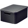CURVER - Úložný box s vekom STYLE M, hnedý