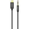 Baseus CAM01-01 USB type C M - Jack 3,5 mm M, 1,2m, černý