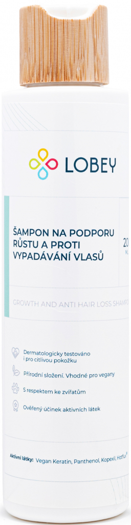 Lobey Šampón na podporu rastu a proti vypadávaniu vlasov 200 ml