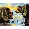 Zuty – Maľovanie Podľa Čísel – Medveď A Vodopád (D. Rusty Rust), 40 × 50 cm, Plátno 8596530163923