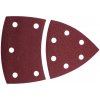 Wolfcraft 1814000 univerzálny brúsny papier na suchý zips, s otvormi Zrnitosť 120 Rohová miera 95 mm 10 ks; 1814000