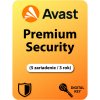 AVAST PREMIUM SECURITY 5 lic. 36 mes.