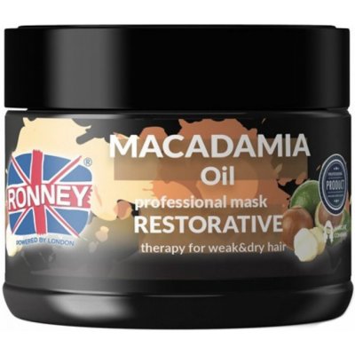 RONNEY Macadamia Oil Mask 300ml - regeneračná maska ??pre slabé a suché vlasy