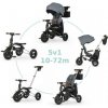 QPLAY Trojkolka Nova Deluxe 5v1 Grey, 10-72 mesiacov