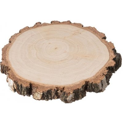 ČistéDrevo Drevená podložka z kmeňa brezy s kôrou 8-10 cm