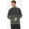 QUECHUA Pánska fleecová turistická mikina MH500 1/2 zips zelená XL