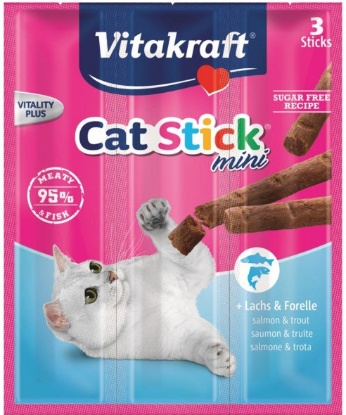 Vitakraft Cat pochoutka Stick mini Losos Pstruh 3 x 6 g