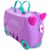 Jazdiaci kočík Trunki mačiatko, príručná fialová farba pre dievča