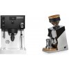 Rancilio Silvia PRO X, černá + Eureka Mignon Single Dose, Chrome & Oak