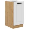 Tempo Kondela Spodná skrinka, biela/dub artisan, LULA 40D 1F BB