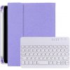 AppleKing puzdro s klávesnicou s okrúhlymi klávesmi a priestorom na Apple Pencil pre iPad mini 6 / mini 7 - fialové - možnosť vrátiť tovar ZADARMO do 30tich dní