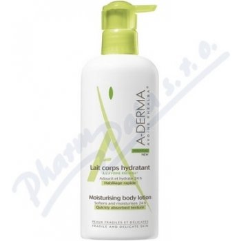 A-Derma Original Care hydratačné telové mlieko Softens and Moisturises 24h, with Pump 400 ml