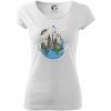 Cesta okolo sveta - Pure dámske tričko - L ( Biela )