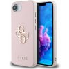Guess PU Grained 4G Metal Logo zadný kryt pre iPhone 16e Pink