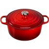 Le Creuset Signature okrúhly liatinový hrniec 28 cm čerešňový
