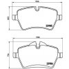 Sada brzdových platničiek kotúčovej brzdy BREMBO P 06 051