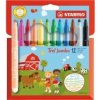 Stabilo Trio Jumbo fixky s vlákn.hrotom (bal=12ks)