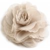 Brošňa / ozdoba ruža Ø9 cm - 1 ks 23 béžová