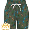 COLOR KIDS-Swim shorts short AOP-dark ivy Zelená 128