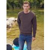 Dark Grey Men's Sweatshirt Set-in Sweat Fruit of the Loom šedá XXL Fruit of the Loom 5904882111210