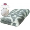 DRYBED Premium Vet Bed Swirls šedý + biely 100 x 75 cm