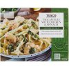 Tesco Cestoviny so syrovou omáčkou, kúskami kuracieho mäsa a pečeným špenátom 400 g
