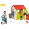 Smoby set domček Pretty Nature s letnou kuchynkou a odrážadlo Scooter Red s gumenými kolesami 810702-39