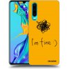 Picasee silikónový čierny obal pre Huawei P30 - I am fine