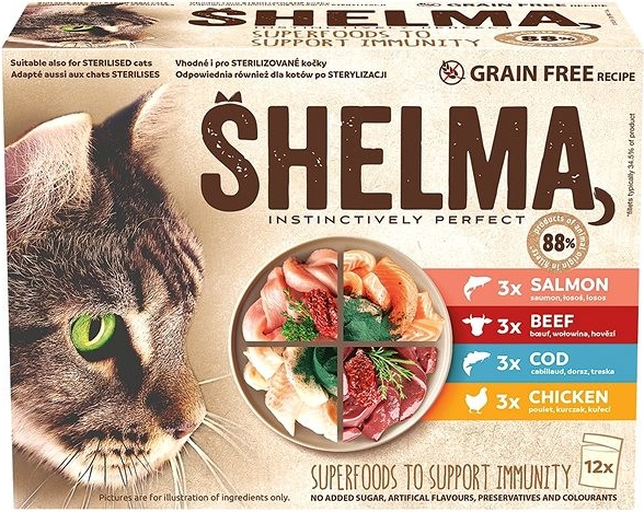 Shelma mäso ryba 12 x 85 g