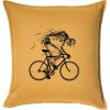 Gravel Bike - kostra - Vankúš 50x50 - 50x50 - Vrátane výplne ( Zlatožltá )