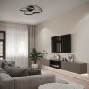 NEDES TA1304/B Stropné LED svietidlo s diaľkovým ovládačom 70W, 3000K-6500K, 5600lm, IP20, čierna