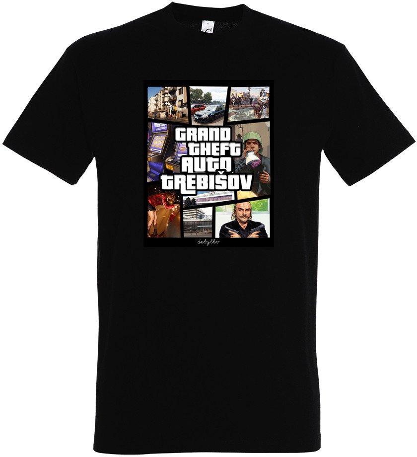debylko tričko GTA Trebišov čierne