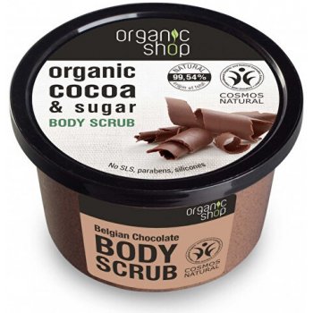 Organic Shop telový peeling Belgická čokoláda 250 ml