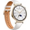 HUAWEI Watch GT 4 (Classic) 41mm, Gold/White Leather, Smart hodinky (55020BJB)