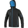 Canis CXS DURHAM Pánska softshellová bunda čierno modrá