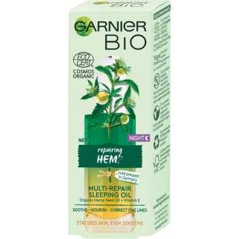 Garnier nočný olej s bio konopným olejom 30 ml