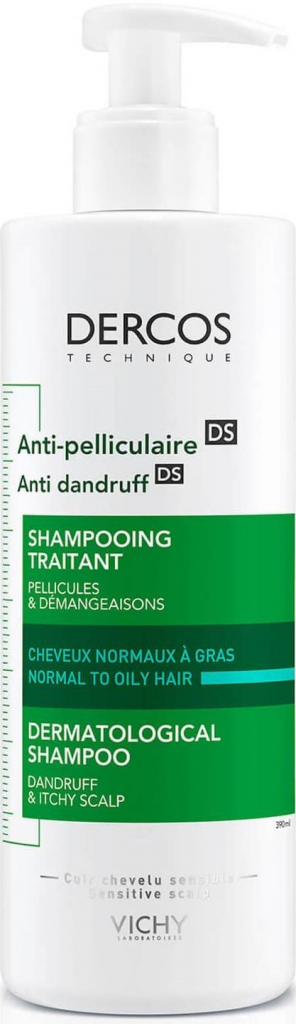 Vichy Dercos Anti-dandruff DS Šampón proti lupinám na normálne až mastné vlasy 390 ml šampón