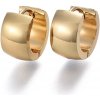 MSPERK Náušnice kruhy zlatej farby 13 x 7 mm