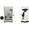 Profitec GO, brushed stainless steel + Eureka Mignon Silenzio 55, CR white