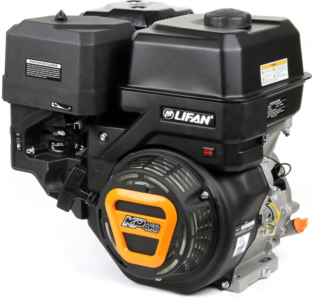 Wiltec LIFAN KP460 25mm benzínový motor s jedným valcom s výkonom 15,6 hp pre vibračné dosky a stavebné stroje